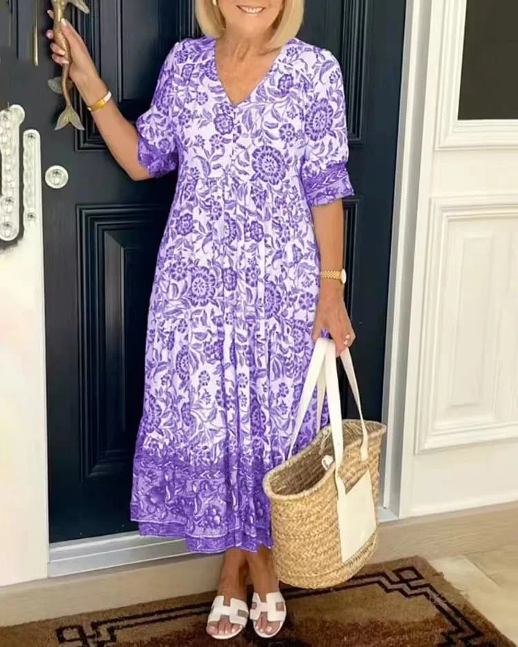 2023 new large size V-neck floral dress (1).jpg