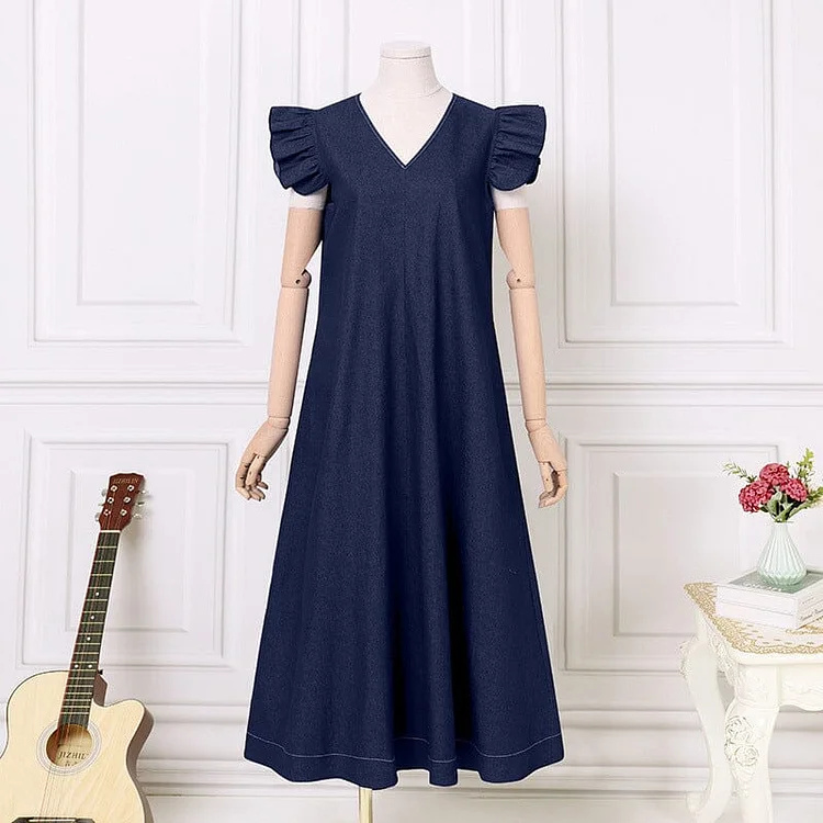 1696831337116623.jpg Denim V-neck Long Dress.jpg