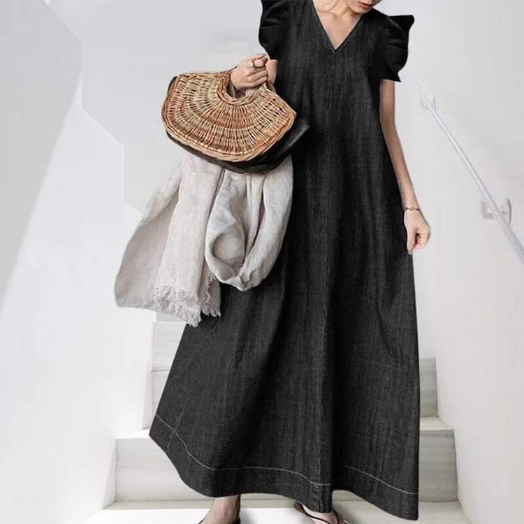 1696831472226151.jpg Denim V-neck Long Dress (1).jpg